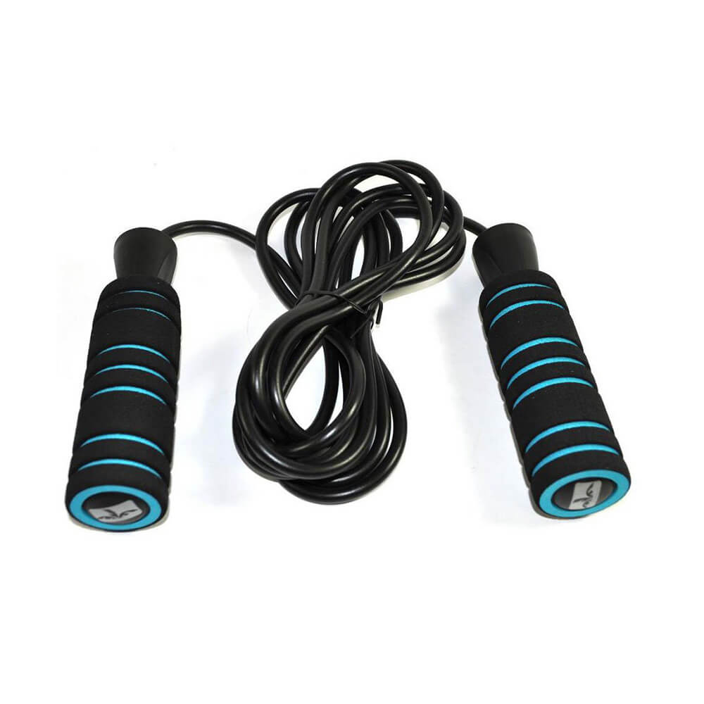 Grey jump rope wrapped up