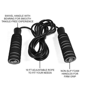 Grey jump rope wrapped up
